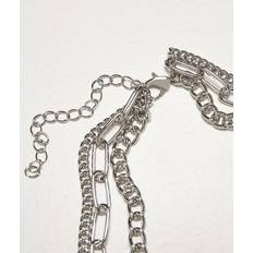 Urban Classics Layering Chain Necklace, silver, en