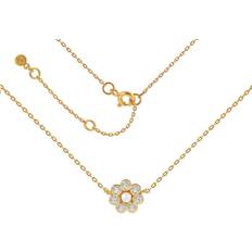 Aya Necklace - Gold/Transparent/Pearl
