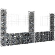 vidaXL U-shape Gabion Basket with 3