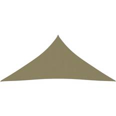 Trädgård & Utemiljö vidaXL Solsegel oxfordtyg trekantigt 3x3x3 m beige