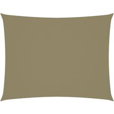 vidaXL Parasole a Vela Oxford Rettangolare 4x5 m Beige