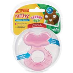 Pink Teething Toys Nuby Teethe Eez, Soothing Teether, 3 Months, Pink, 2 Piece Set