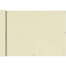 vidaXL Paravento da Balcone in Tessuto Oxford 75x600 cm Crema