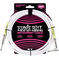 Ernie Ball P06049 White 3 Straight Angled