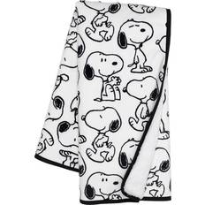 White Baby Blankets Lambs & Ivy Classic Snoopy Baby Blanket