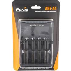 Fenix Light ARE-A4 Oplader til runde celler NiCd, NiMH, Li-Ion 10340 10350 10440, 10500, 12500, 12650, 13500, 13650, 14500, 14650, 16340, 16650