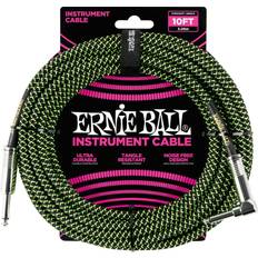 "6.3mm (1/4" TRS) -kaapeli" - 6.3mm-6.3mm Kaapelit Ernie Ball 10 Foot Straight/Angle Instrument Cable