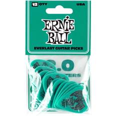 Púas Ernie Ball Everlast Púas para guitarra, 2 mm, 12 unidades, color turquesa