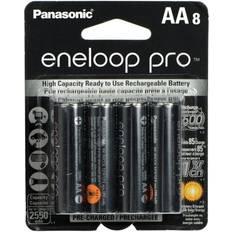 Panasonic eneloop pro aa Panasonic BK-3HCCA8BA eneloop Rechargeable XX Batteries (AA; 8 pk)