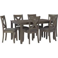 Ashley Gray Dining Sets Ashley Jayemyer Dining Set 60x36" 7