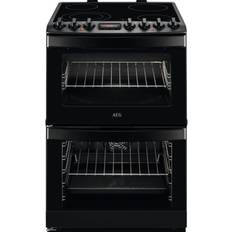 4 Burners Ceramic Cookers AEG CCB6740MCB Black