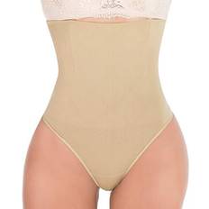 Elastane/Lycra/Spandex Girdles Hioffer Women's High Waist Shapewear - Nude