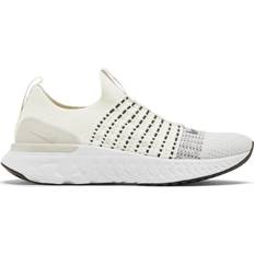 Men - Slip-On Running Shoes Nike React Phantom Run Flyknit 2 M - Black/Bone