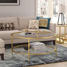 Glass Coffee Tables Henn&Hart Sivil Coffee Table 36x36"