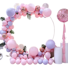 Balloons Balloon Arches Reusable Round Backdrop Stand Kit