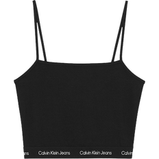 Calvin Klein Cropped Logo Tape Cami Top