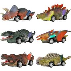 Best Cars Dinosau Pull Back Cars 6 Pack