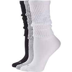 Hue Women's Slouch Sock 3-pack - White/Light Charcoal Heather/Black