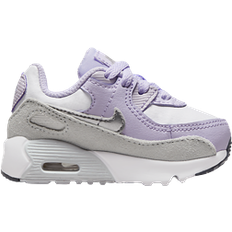 Nike Air Max 90 LTR TD - White/Violet Frost/Pure Platinum/Metallic Silver