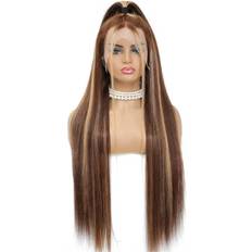 Chamkylin 13x4 Straight Lace Front Wigs 16 inch #4/27