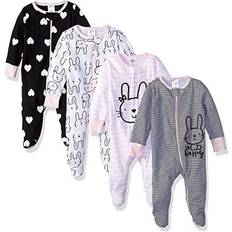 Long Sleeves Jumpsuits Children's Clothing Gerber Baby Girls Sleep 'N Play Footie 4 Pack