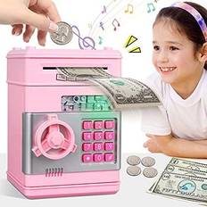 Pink Piggy Banks Real Money Piggy Bank