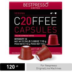 Nespresso machine pods Bestpresso for OriginalLine Machine 120 pods Certified Verona