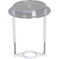 Skærmstativ, hvid plast, Ø40mm, forskydelig