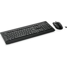 S26381K960L420 LX960-Standard-RF Wireless-QWERTZ-Black-Mouse