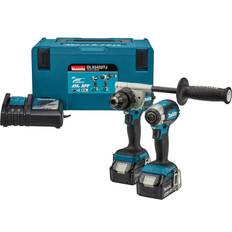 Boormachines en schroevendraaiers Makita Combiset voor zwaardere boor- en (slag)schroefklussen, 18 Volt, DLX2432TJ