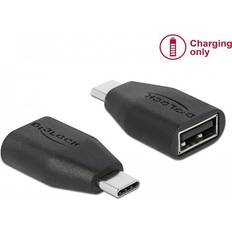 66528 kabelomvandlare (hane/hona) USB Type-C USB Type-A Svart