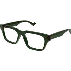 Gucci Blue Glasses & Reading Glasses Gucci Green Rectangular