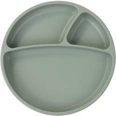Minikoioi Puzzle Plate River Green Opdelt Tallerken Med Sugekop 1 stk
