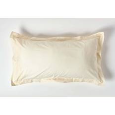 Blanc Taies d'oreiller Homescapes King Cream Egyptian Equivalent 400 Thread Count Taie d'oreiller Blanc