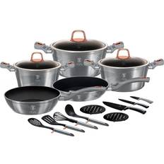 Berlinger Haus 17-Piece Kitchen Cookware Set Moonlight Collection Set mit Klappe 10 teile