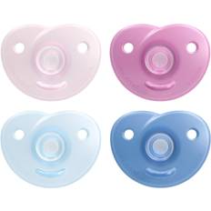 Rouge Tétines & Jouets de Dentition Philips Avent Soothie Sucettes 0-6M Mélange SCF099/20 2 pièces