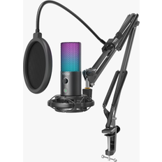 Usb condenser microphone Fifine Technology Set: Condenser Microphone T669 PRO3 RGB HOLDER POP FILTER