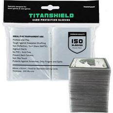 Sleeves card TitanShield (150 Sleeves Clear Standard European Size Board Game and Matte Trading Card Sleeves