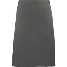 Polyester Aprons Premier Ladies/Womens Mid-Length Apron Apron Grey