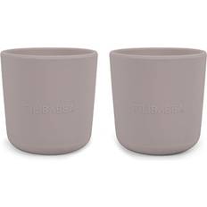 Filibabba Becher Filibabba Silicone cup 2-pack Warm Grey