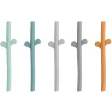 Done By Deer Peekaboo Straw 5-Pack Color Mix Azul