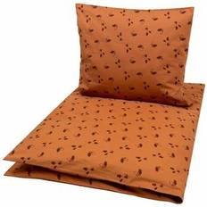 Orange Sengesæt Børneværelse Müsli Baby Bedding Acorn Nut 70x100cm