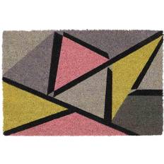 JVL Eco-Friendly Abstract Grey, Brown, Yellow, Pink
