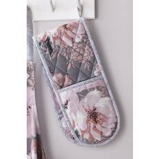 Catherine Lansfield Dramatic Floral Double Pot Holders Grey