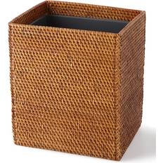 Brown Waste Disposal Pigeon & Poodle Dalton Rattan Wastebasket