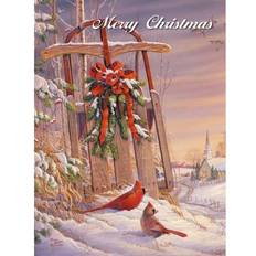 Natale Biglietti & Inviti Lang Wintertime Cardsinal Boxed Christmas Cards