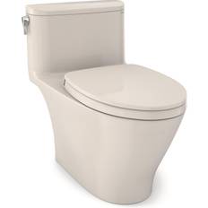 Toto Nexus 28 5/8" One-Piece Elongated Toilet with 1.28 GPF Single Flush In Sedona Beige with CeFiONtect Ceramic Glaze, MS642124CEFG#12
