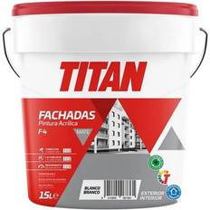 Weiß Lackfarben Titan F-4 Acrylic 15L Outdoor Matte Paint