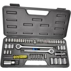 Bluespot Socket Set AF 1/4 3/8 & 1/2in Drive Head Socket Wrench