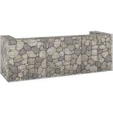 vidaXL 320 100 110 Gabion Wall Garbage Bins
